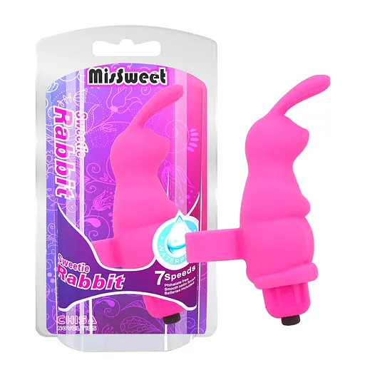 Вібратор Missweet Sweetie Rabbit 10 см рожевий - фото 4