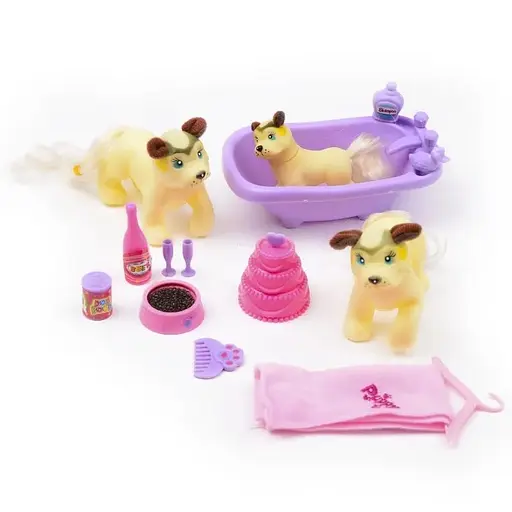 Игровой набор Фигурки щенков в ванной IE44D1