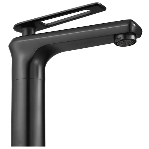 Смеситель для умывальника Rea Blade низкий Old Black REA-B9973 Черный - фото 2