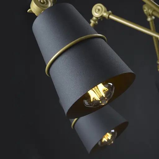 Люстра Brille паук потолочная E27 60W GR (BL-392C/6) - фото 8