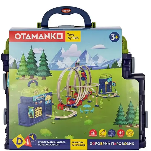 Детский игровой набор трюковая железная дорога "Храбрый паровозик" OTAMANKO 89960, 137 деталей - фото 2