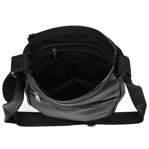 Чоловіча сумка А4 через плече із натуральної шкіри TARWA 33х26х8 см sum0028170 - фото 2