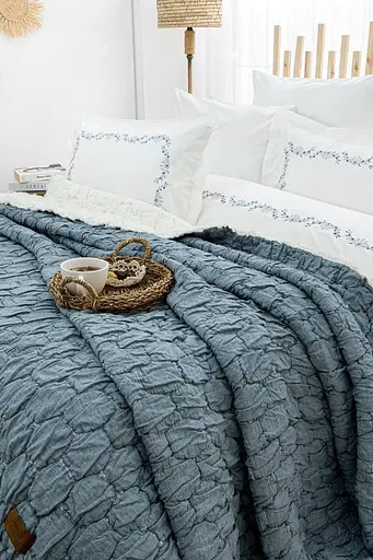 Постільна білизна з покривалом Zebra Casa Paloma Indigo Zebra pbe0051524 - фото 2