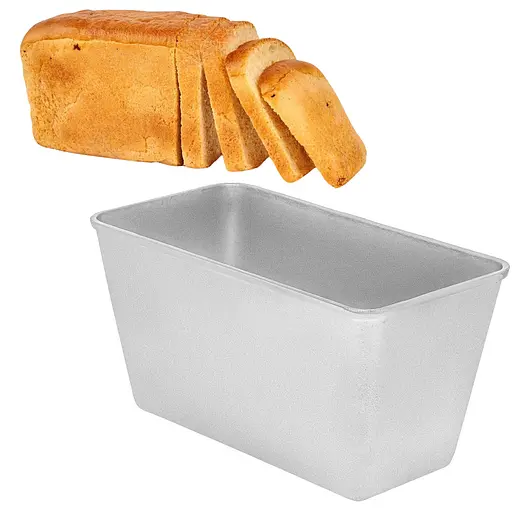 Комплект із 4 алюмінієвих форм для випікання хліба Л7 Л12 Л12а Л11, Полімет 83105 - фото 4