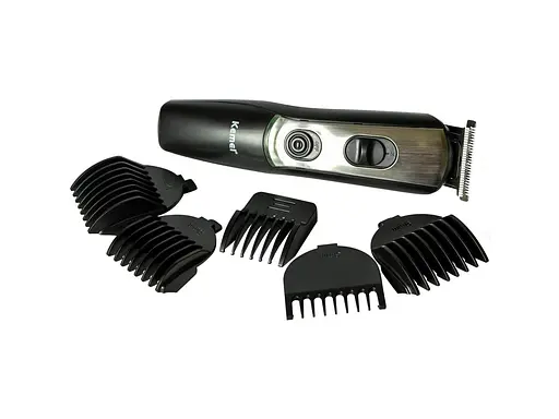 Універсальний чоловічий тример для бороди, вусів, носа і тіла Kemei KM 520 10 в 1 машинка для стрижки - фото 3