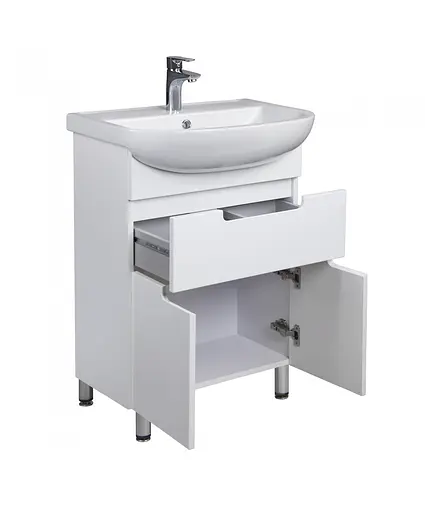 Тумба Мойдодир Тетріс 60 з умивальником Arteco 60 Білий - фото 3