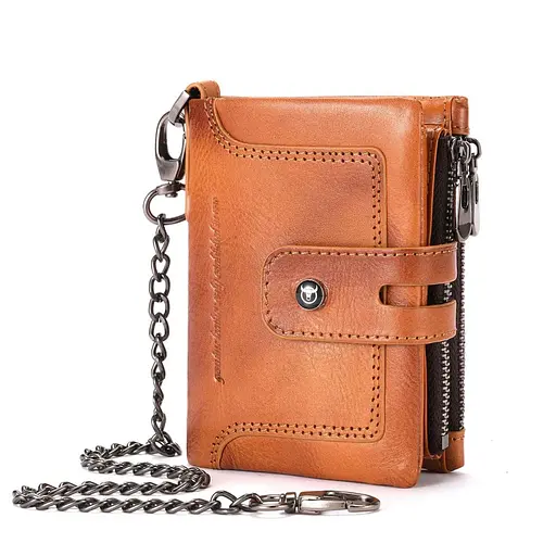 Мужской кожаный кошелек BULL 12х9.5х3 см acs0029278 - фото 1