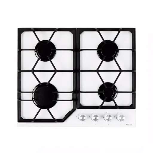 Поверхня газова на склі Weilor GG 604 WH