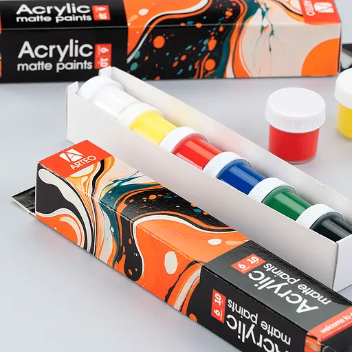 Набір акрилових фарб Arteo Waves матовий 6x10 мл - фото 4