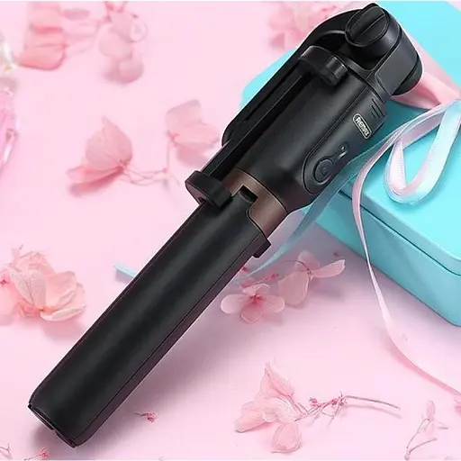 Селфи монопод Remax RP-P9 bluetooth + тринога + пульт Черный - фото 6