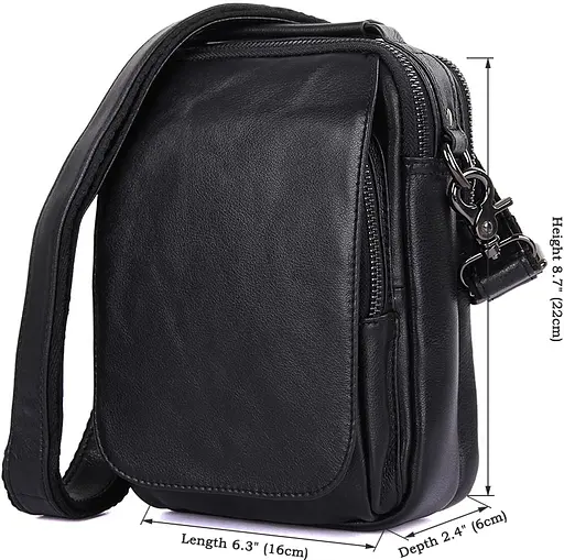 Чоловіча шкіряна сумка Vintage  16х22х6 см sum0012412 - фото 4