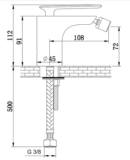 Смеситель для биде Kohlman Experience Grafit QB130EG Графит - фото 2