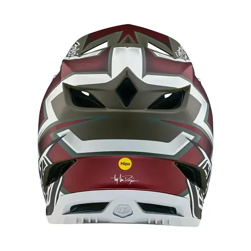 Велошолом Troy Lee Designs D4 Composite Helmet Ever M Red/Green (1106-140531003) - фото 6
