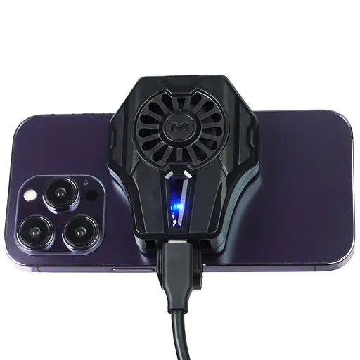 Кулер активне охолодження для телефону / планшета Memo DL01 шириною до 85 мм Black (18523) - фото 6