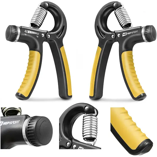 Эспандер регулируемый Hop-Sport 10-40кг HS-P040HG черно-желтый - фото 4