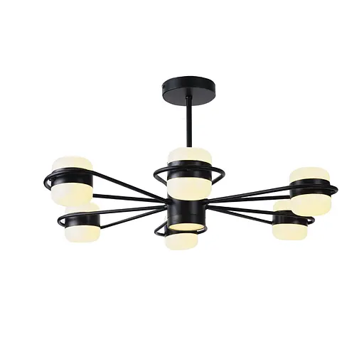 Люстра светодиодная акриловая Sirius B N4557/6 BK - фото 4