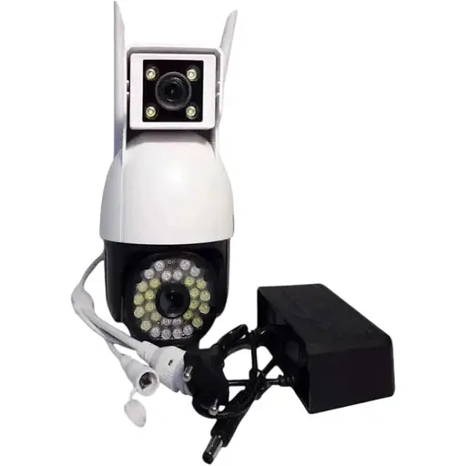 Камера відеоспостереження вулична Dual No Brand Camera P12 WI-FI IP V380PRO 8760 White
