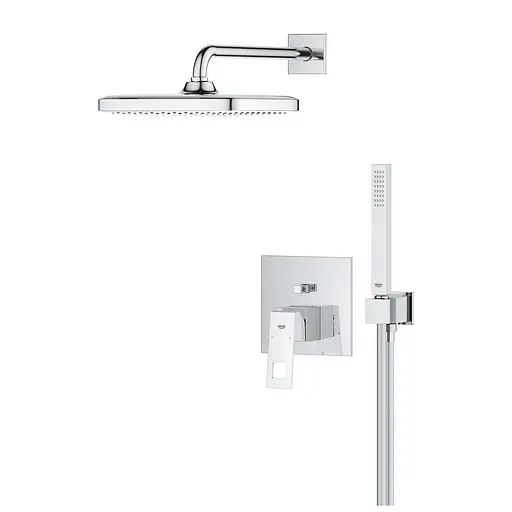 Душова система прихованого монтажу Grohe Eurocube з Tempesta 250 Cube 25289000, Хром - фото 3