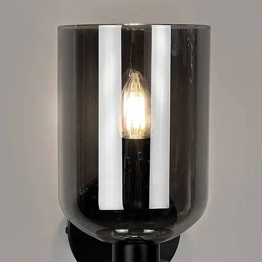 Необычное бра с двухсторонним светом 33х14 см Line F Арт. WJ1805/2 BK|GR - фото 7