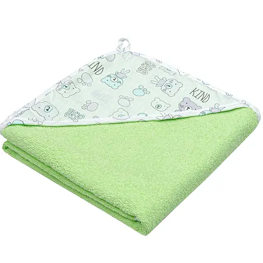 Куточок махровий Home Line Тедді бузковий-бірюзовий 90х90 см (200130)