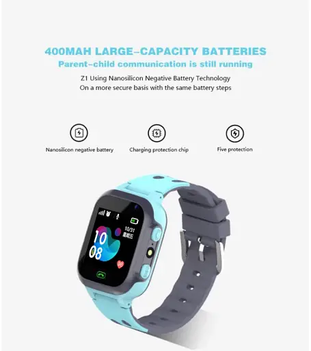 Смарт-годинник-телефон дитячі Z1 GPS 4G з камерою SIM-карта силіконовий ремінець Pink (17639) - фото 3