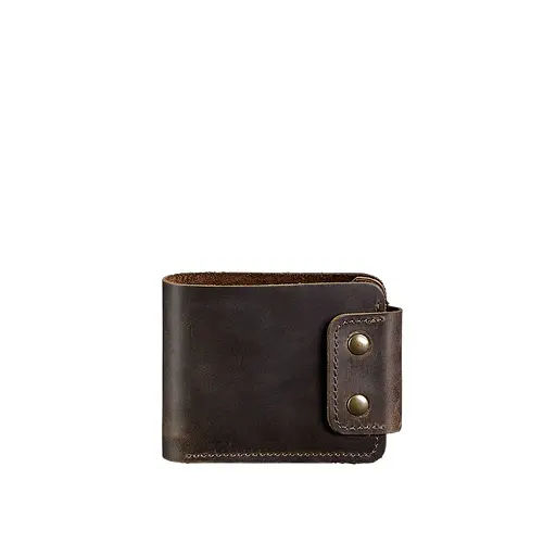 Мужской кожаный портмоне Zeus 9.0 темно-коричневый - фото 6
