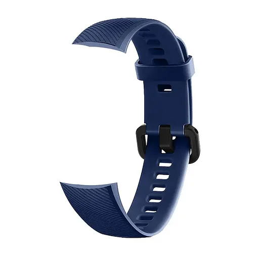 Ремінець для фітнес-браслета MIIQNUS для Honor Band 4 і 5 темно синій - фото 3