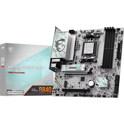 Материнская плата MSI B840M Gaming PLUS WIFI6E sAM5 B840 4xDDR5 M.2 HDMI WiFi BT mATX - фото 6