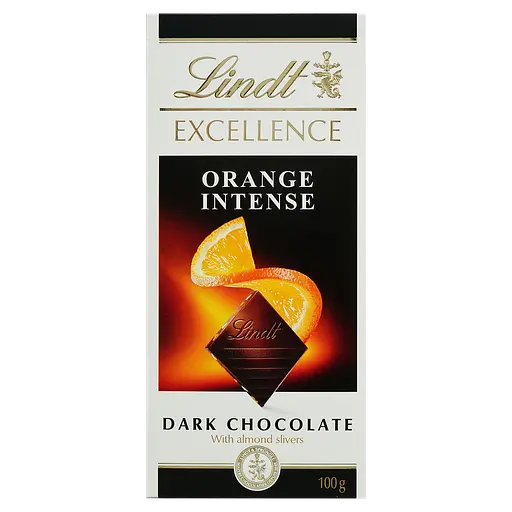 Шоколад Lindt Excellence швейцарский с апельсином 200 г (2 шт. х 100 г) - фото 2