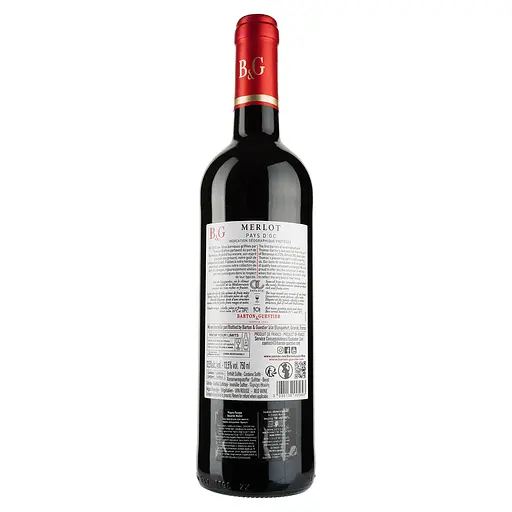 Вино Barton&Guestier Merlot Reserve, червоне, сухе, 13%, 0,75 л - фото 2