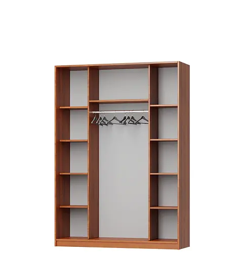 Шафа-купе дводверна MebelStar Комбо AL ДСП/Дзеркало 160x60x210 см Аляска білий (MBS-2747) - фото 2