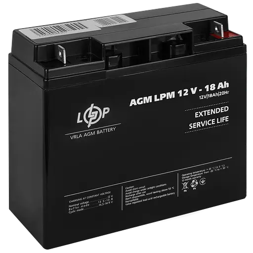 Аккумулятор AGM LPM 12V – 18 Ah - фото 2