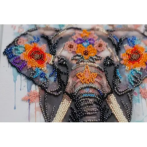 Набір-міді для вишивання бісером "Таємниці сходу" AMB-116 на натуральному полотні - фото 2