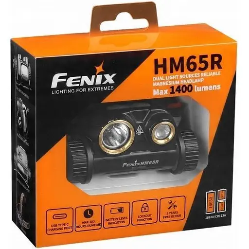 Фонарь налобный Fenix HM65R (HM65RL2BK) [139769] - фото 8