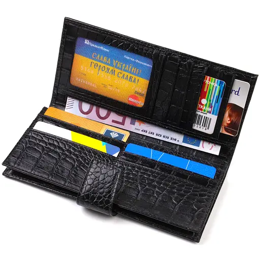 Чоловічий шкіряний гаманець Canpellini 9х18.7х1 см acs0025599 - фото 4