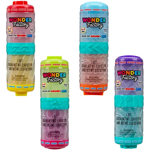 Набір для ліплення Wonder factory Яскравий старт Маса для ліпленні і пісок в асортименті 2 в 1 (595304) - фото 2