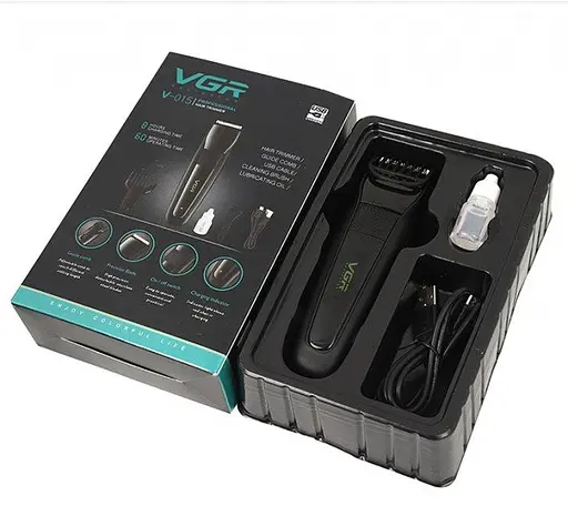 Машинка акумуляторна для стрижки VGR V-015 (Чорний) - фото 9