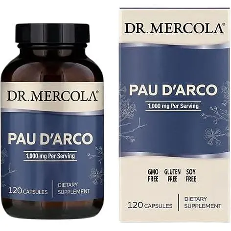 Натуральна добавка Dr. Mercola Pau d'Arco, 120 капсул