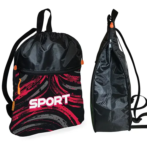 Рюкзак-мішок для взуття, спортивної форми Sport дитяча сумка для змінки з розширювачем (01433)