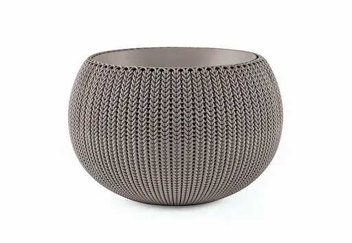 Підвісний горщик з кашпо для квітів Keter 9.4 л Cozies M коричневий - фото 2