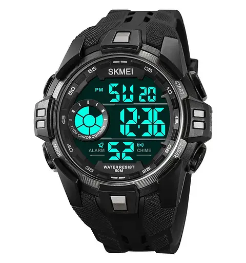 Годинник чоловічий спортивний наручний Skmei 2123 (Чорний з сірим) - фото 3