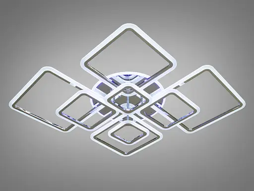 Світлодіодна люстра в стилі хай тек, 235W, хром - фото 2