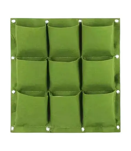 Підвісні горщики з тканини на 9 кишенів BKS Розмір полотна 60х60 см. - фото 1