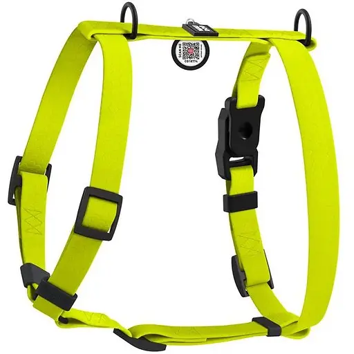 Шлея для собак Waudog Magnet водостійка анатомічна Н-подібна з QR-паспортом, магнітна пряжка-фастекс, S