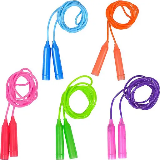 Скакалка цветная пластиковая, 245 см, диаметр 4 мм, 14-123, 10 шт.