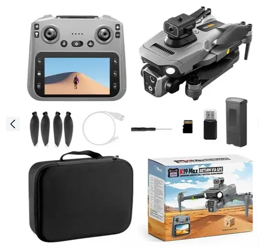 Квадрокоптер дрон K19 MAX 5.9″ 1200м (до 30 хв) з кейсом