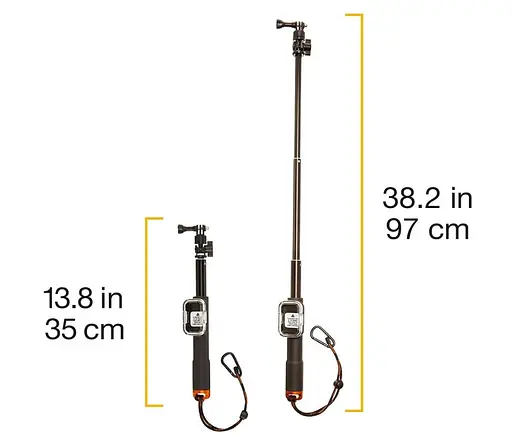 Монопод - селфи-палка Amazon Basics Extending GoPro Stick with Remote Housing B0118EP0JM - фото 2