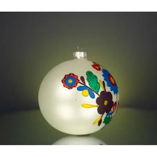 Набір ялинкових прикрас Різдвяні історії Код нації: Львівщина 3 кулі скло (4820001154856) - фото 3