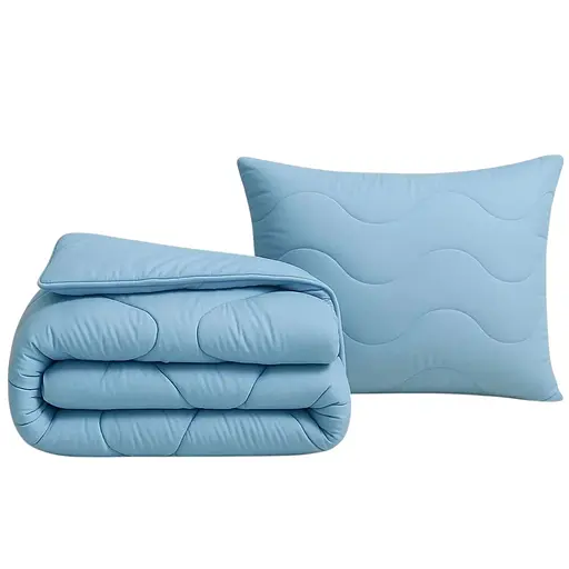 Набор Ideia NordicBlue одеяло и подушка, полуторный, искусственный пух, 140х210 см голубой (8-36201) - фото 2