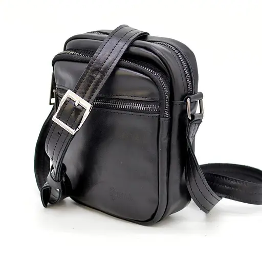 Чоловіча шкіряна сумка через плече TARWA 22х17.5х6.5 см sum0028347 - фото 5